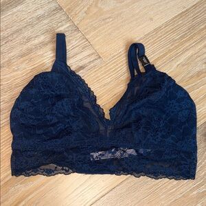 NWT Victorias Secret Lace Bralette in Navy Blue